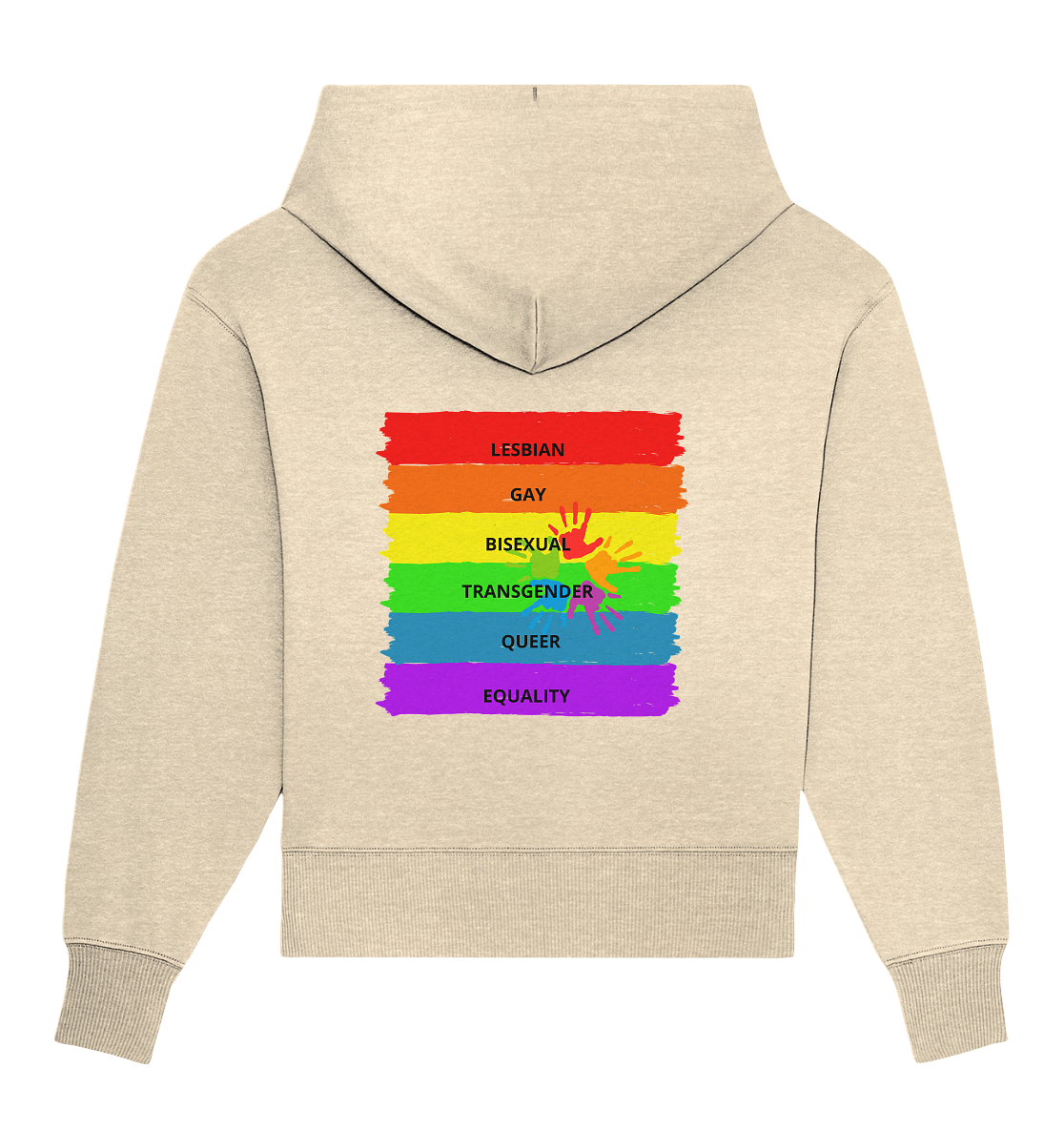 Unisex LGBTQ - Oversize Be - Hoodie – Be You Backprint Brave