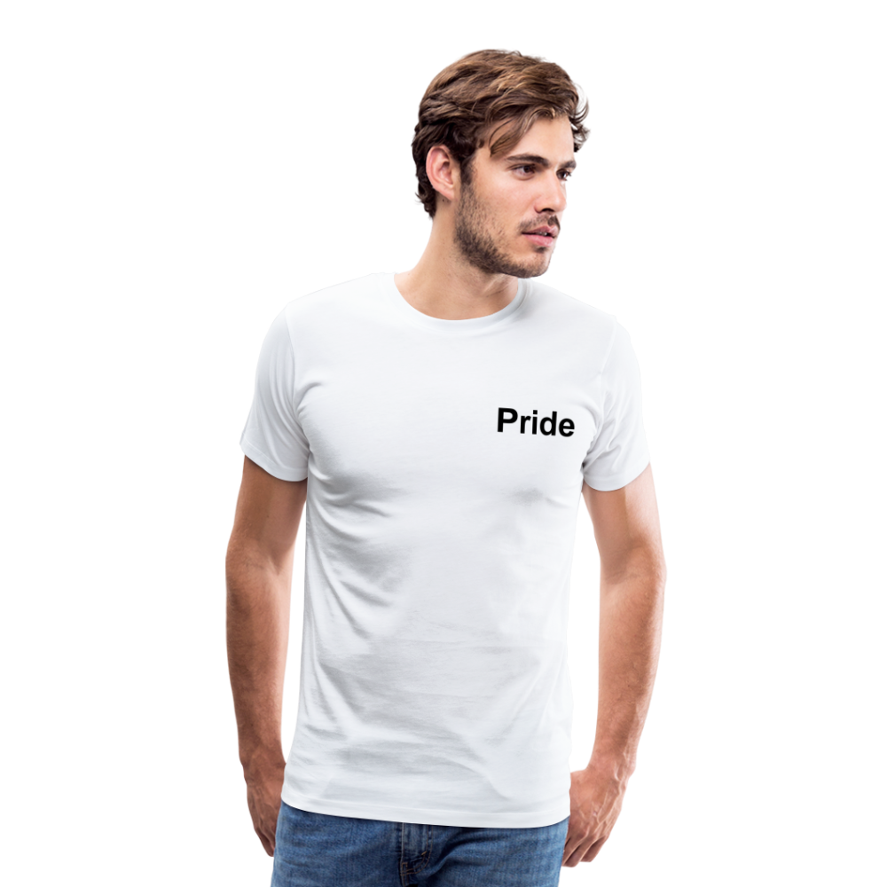 LJBTQ Men Shirt PRIDE - white