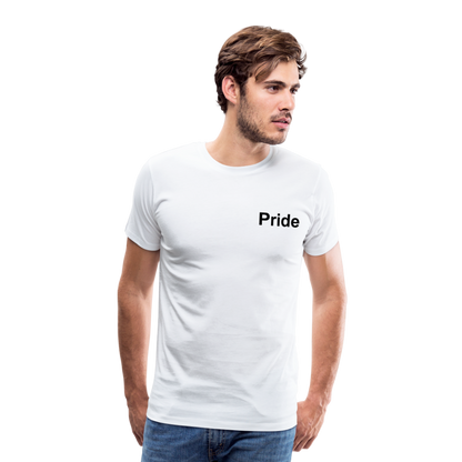LJBTQ Men Shirt PRIDE - white
