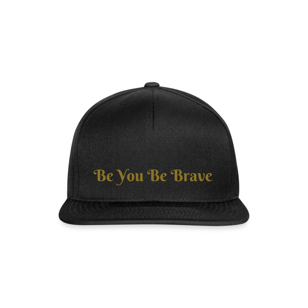 Snapback Cap BeYou Be Brave - black/black
