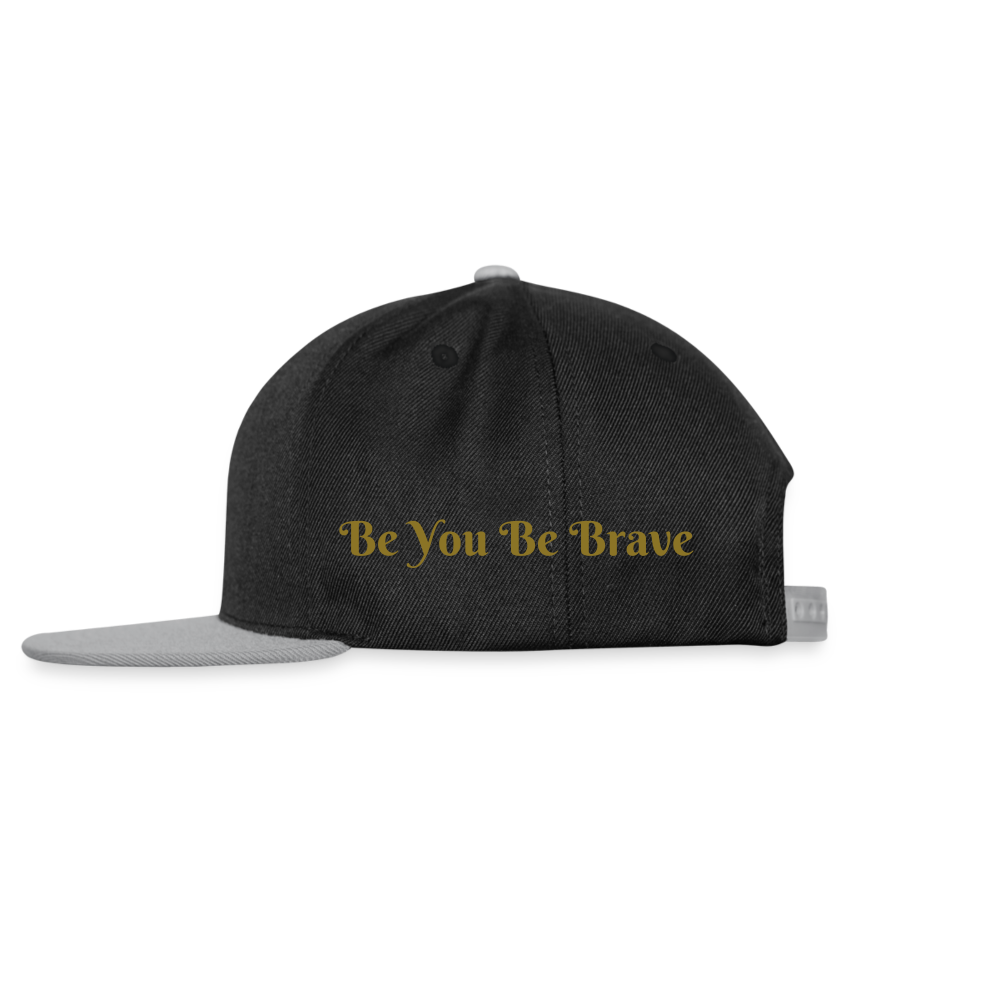 Snapback Cap BeYou Be Brave - black/grey