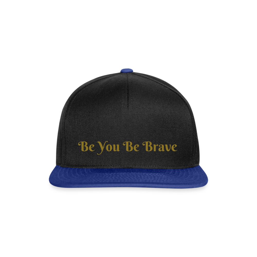 Snapback Cap BeYou Be Brave - black/bright royal