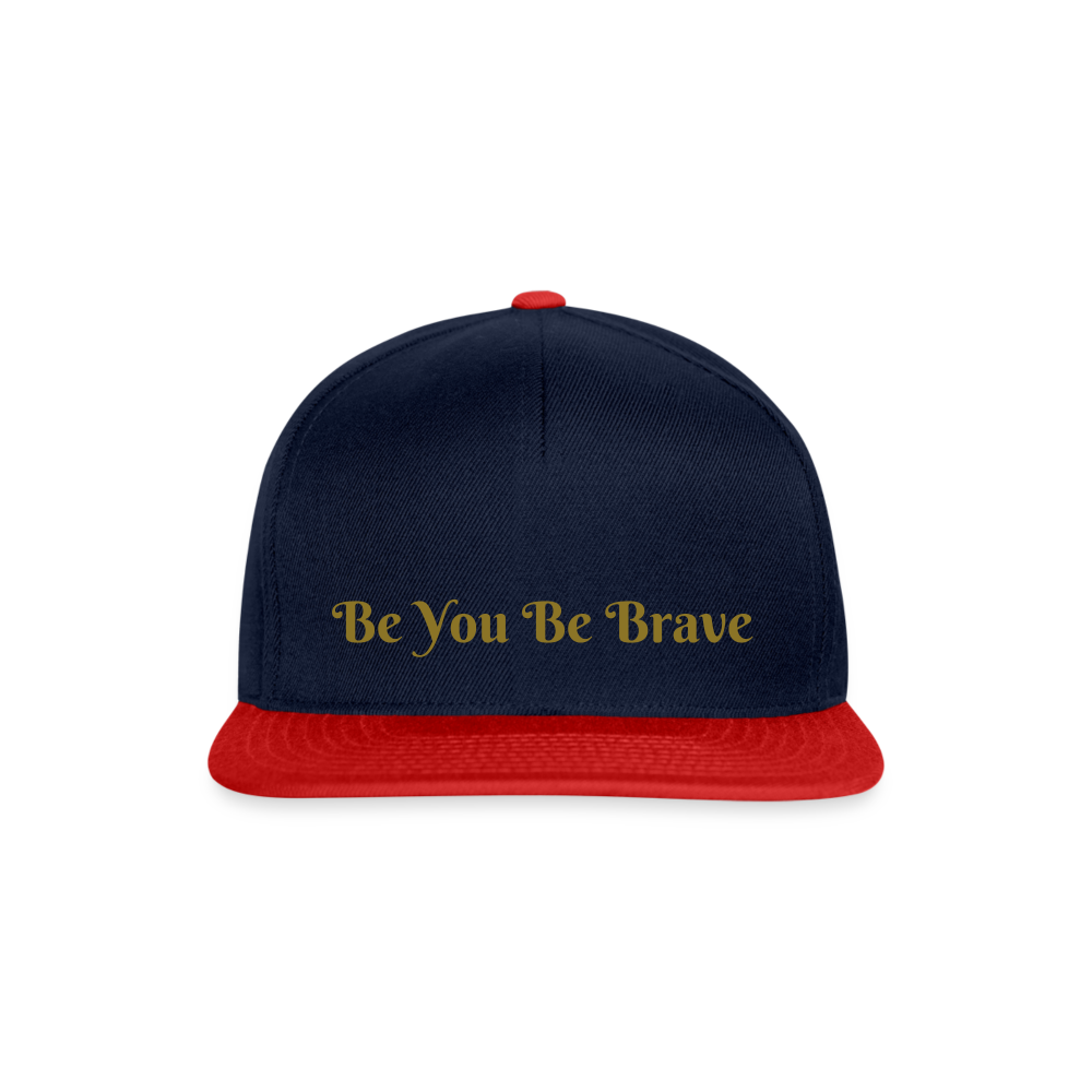 Snapback Cap BeYou Be Brave - navy/red