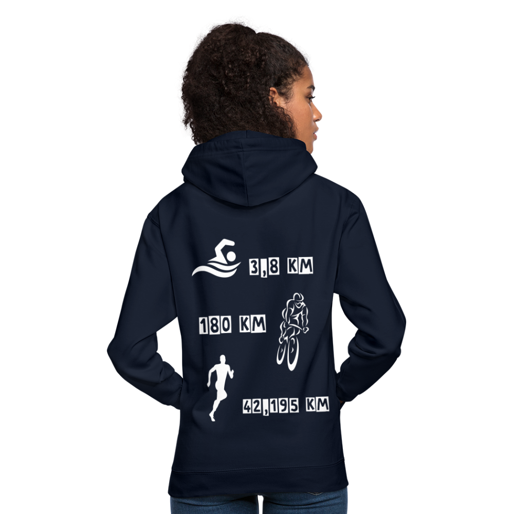 Unisex IRONMAN Hoodie Front And Backprint - Navy