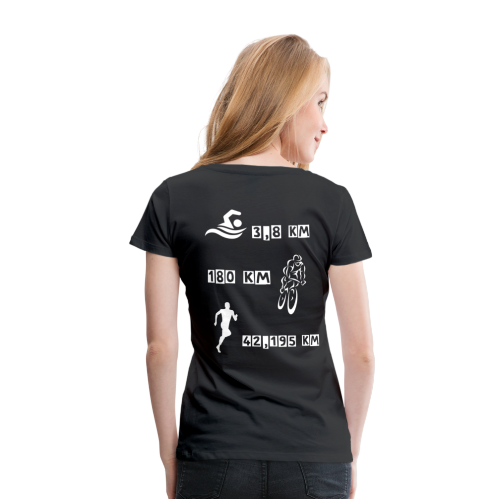 Women Swim Bike Run T-Shirt - Schwarz