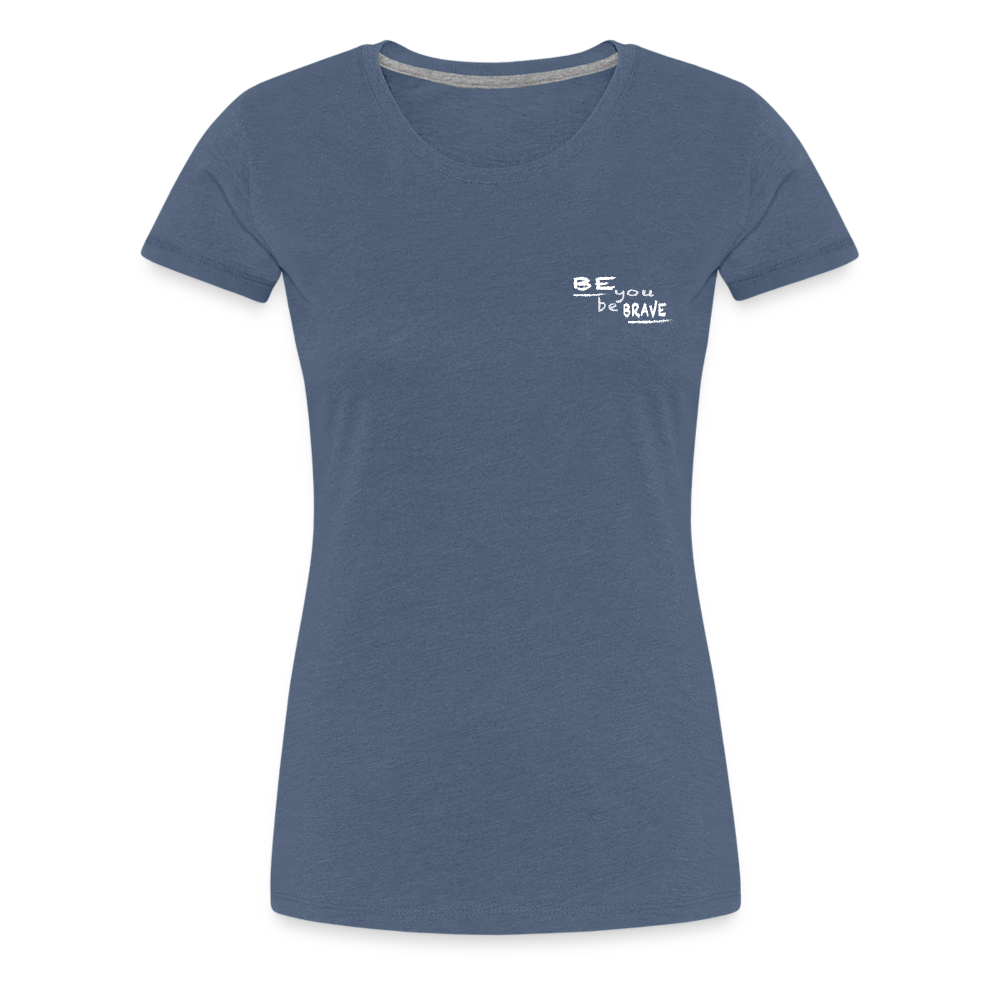 Women Swim Bike Run T-Shirt - Blau meliert