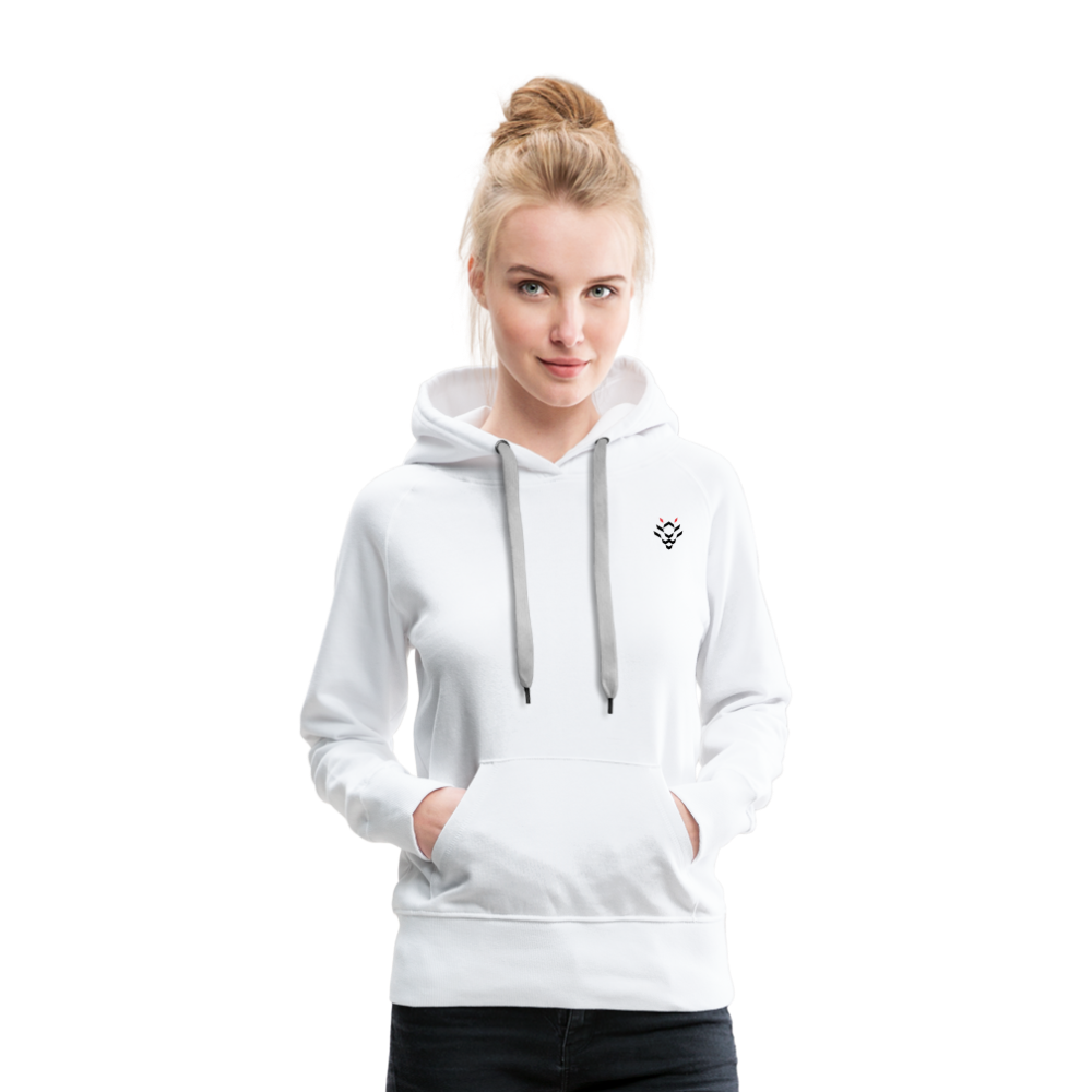 Women BE STRONG Hoodie Front And Backprint - weiß