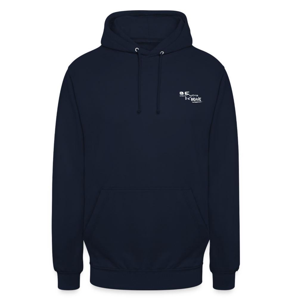 Unisex SBR Hoodie Front And Backprint - Navy