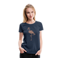 Women’s Premium T-Shirt Flamingo - Navy