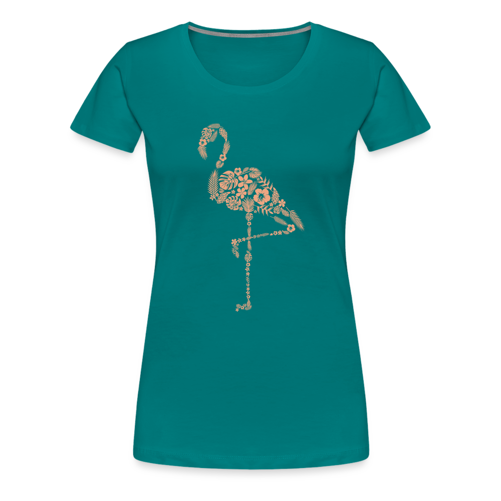 Women’s Premium T-Shirt Flamingo - Divablau
