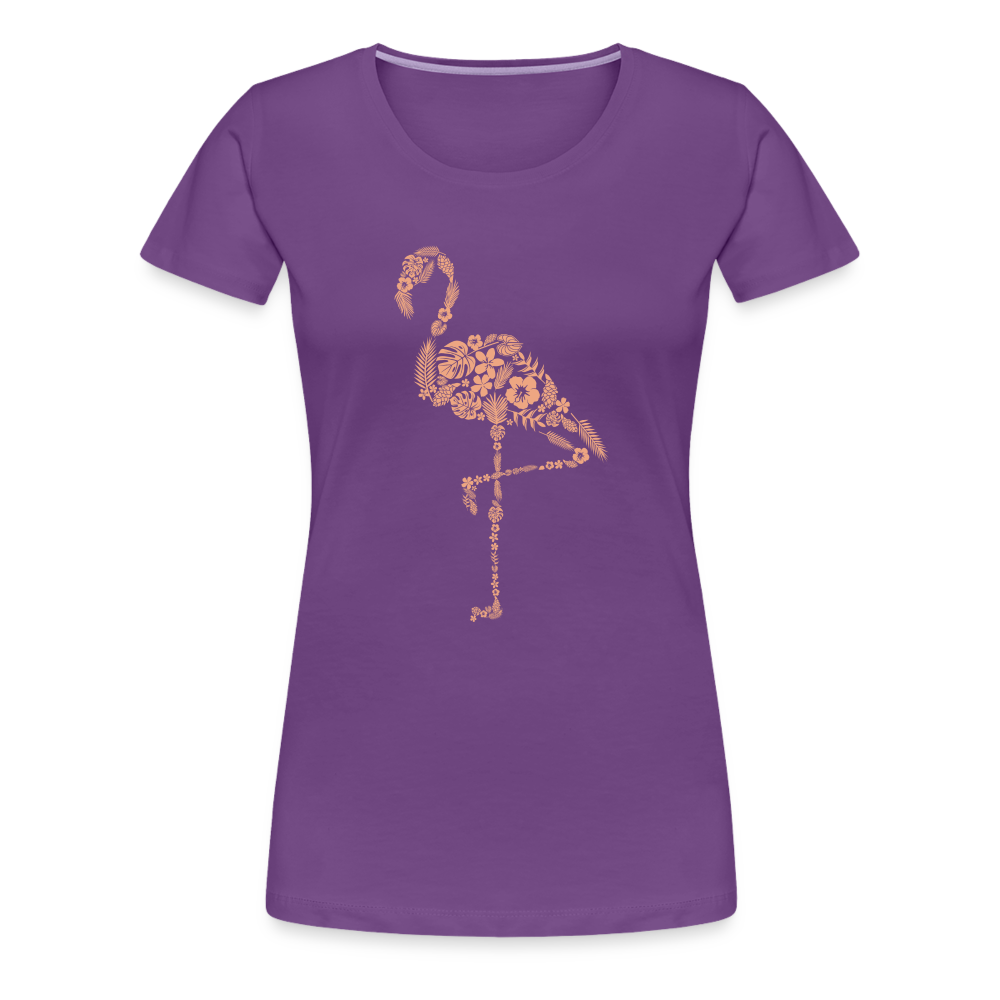 Women’s Premium T-Shirt Flamingo - Lila