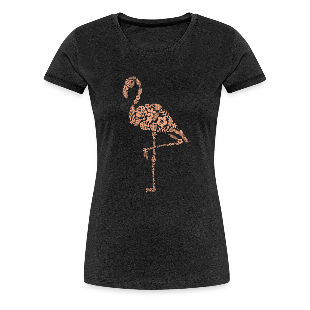 Women’s Premium T-Shirt Flamingo - Anthrazit