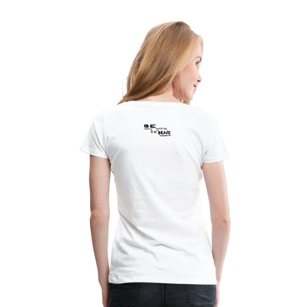Women’s Premium T-Shirt Flamnigo II - weiß
