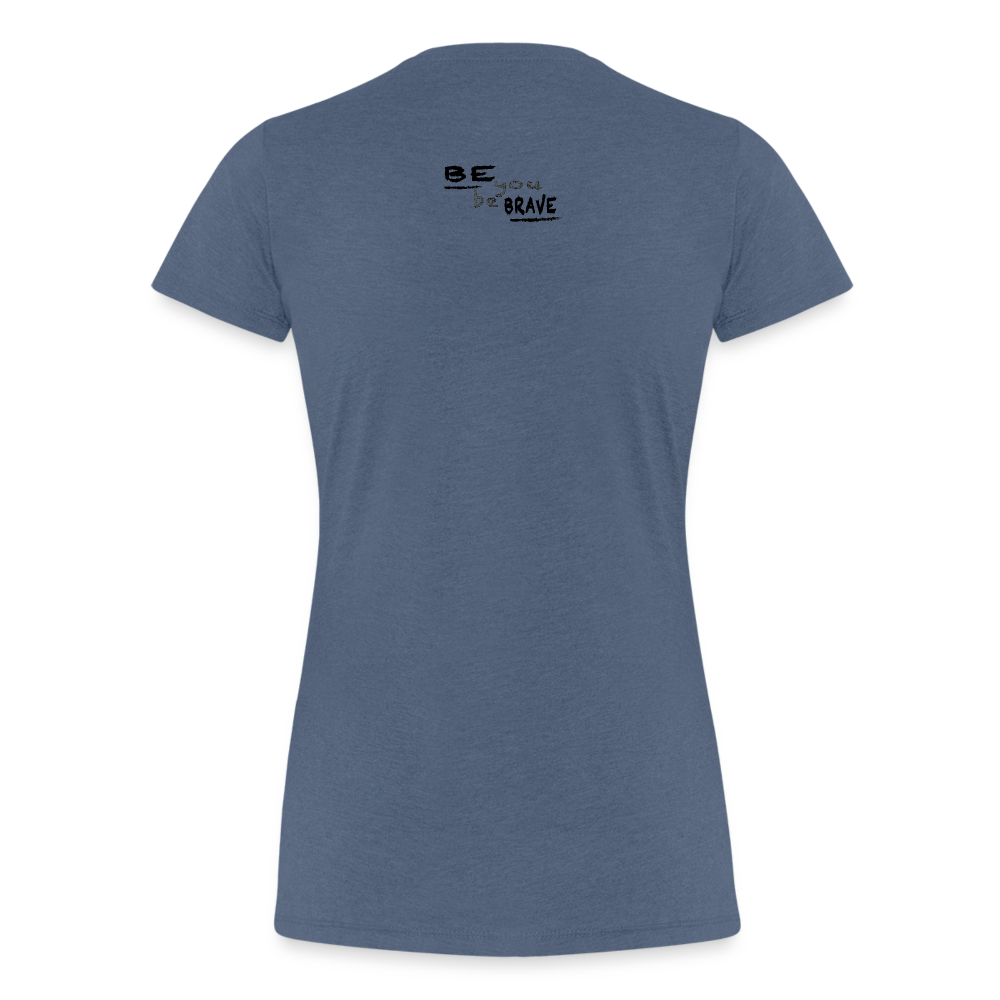 Women’s Premium T-Shirt Flamnigo II - Blau meliert